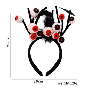 Halloween Spooky Ghost Festival Costume Cosplay Accessoires Globes oculaires rouge sang Bandeau pour <span class=keywords><strong>maison</strong></span> <span class=keywords><strong>hantée</strong></span> Fête Cosplay Chapeaux - Product Image 6