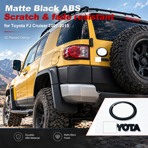 ส่งฟรี 4 ชิ้น ตราสัญลักษณ์รถยนต์ ABS สำหรับติดท้ายรถยนต์ รุ่น FJ Cruiser ปี 2007-2015 สีดำ - Product Image 3