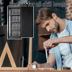 25 in 1 Small <b>Screwdriver</b> Set Magnetic Tool Kit with Steel Bits Phillips+Torx+Flathead Screw Heads DIY Plastic Handle OEM - Product Image 3
