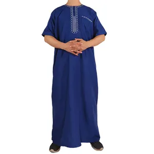 Liman ying Abrab Muslim Men druckte Jubba Arabic Thobe/Jubba für Männer des Sommers Modern Dubai Egyptian Men Abaya islamische Kleidung