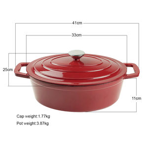 Nuevo diseño, <span class=keywords><strong>precio</strong></span> bajo, alta tasa de recompra y venta caliente, cazuela de hierro fundido, Horno Holandés - Product Image 2