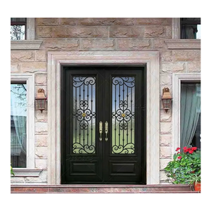 Puertas Francesas de Hierro para Exteriores de Villas Modernas con Aislamiento Térmico - Puerta de Entrada Principal para Casa - Product Image 3