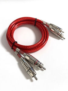 สายสัญญาณเสียงแบบถักทอความหนาแน่นสูงถึง 2 RCA ปลั๊กชุบนิกเกิล การส่งสัญญาณที่เสถียร สเตอริโอคุณภาพสูง - Product Image 2
