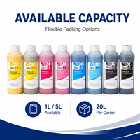 Tinta Eco Solvent Tahan Cuaca 1 Tahun untuk Printhead Epson I3200 DX5 XP600 TX800 untuk Pencetakan Spanduk Mesh Sementara di Luar Ruangan