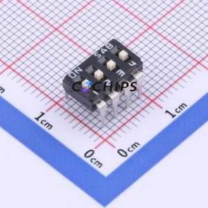 DIH04GE DIP Switch Through hole Component (THT) Switch Single Pole Single Throw 4 2.54mm 25mA - Product Image 1