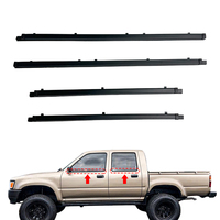Joint d'étanchéité extérieur en caoutchouc noir pour portes et vitres de Hilux 1990-1997 68210-89106 68160-89120 68180-89103