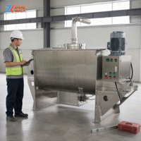 Mélangeur à ruban horizontal pour poudres sèches, idéal pour les détergents, les protéines de lait, les vitamines, les poudres alimentaires et l'industrie chimique