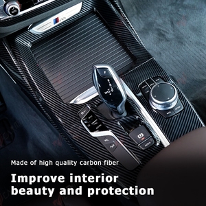Copertura Rivestimento Premium in Fibra di Carbonio per Console Centrale per BMW X3 G01 X3M F97 Competition OEM 2018-2021 - Product Image 3