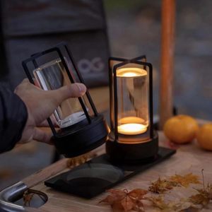 Lámpara de Mesa LED Moderna Recargable por USB, de Aluminio, Ajustable, Flexible, Inalámbrica, con Control Táctil, Regulable, Cuidado de la Vista, Metálica, Simple - Product Image 1