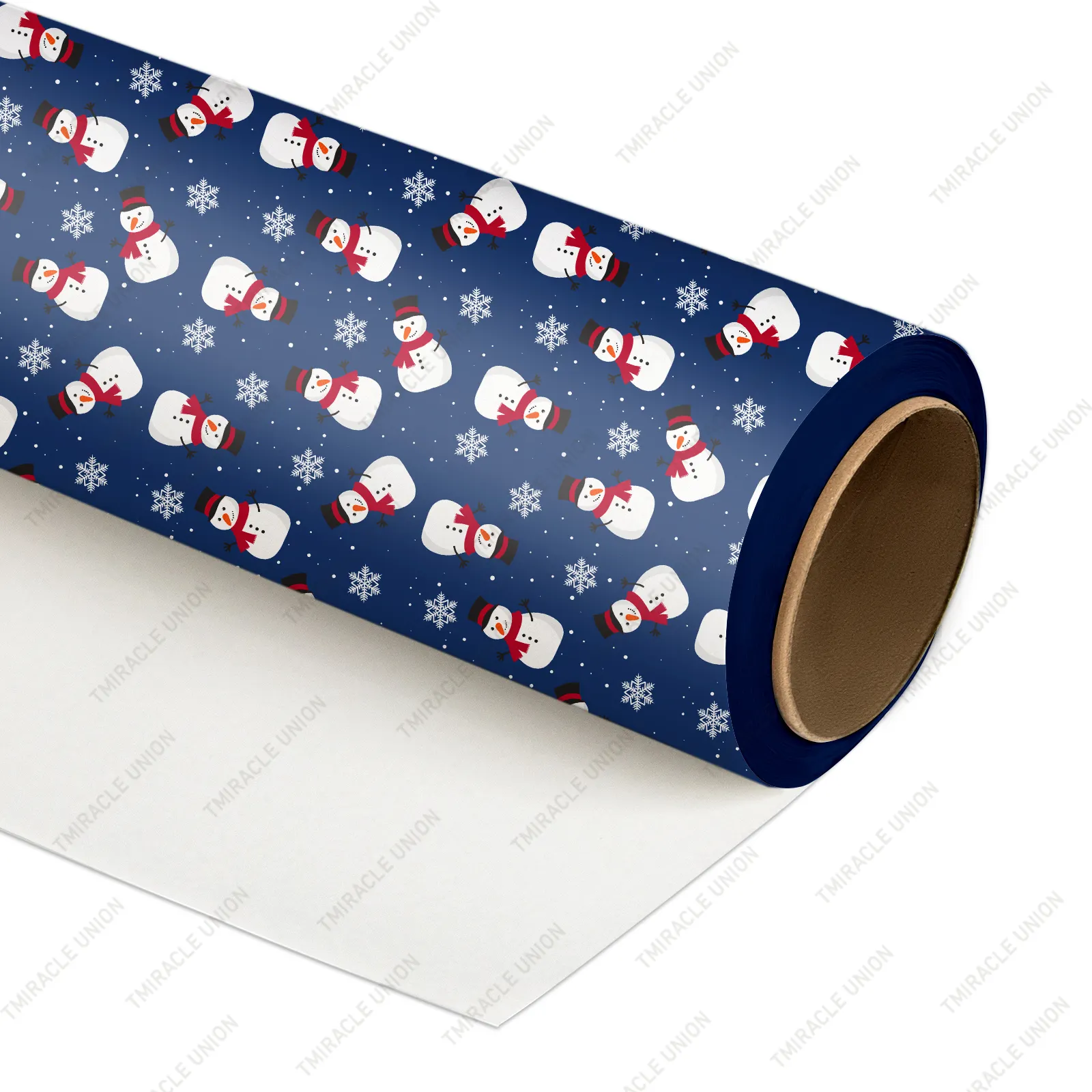 Recycler le papier d'emballage cadeau étanche à motif de pin Papier d'emballage cadeau pour les fêtes de Noël