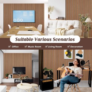 Paneles Acústicos de Madera de Nogal en 3D, Paneles Acústicos Insonorizantes, Panel Acústico de Madera Akupanel para Oficina - Product Image 5