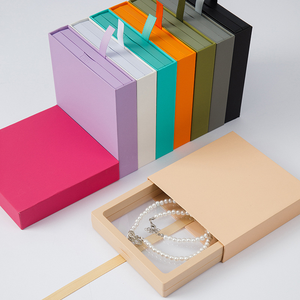 Boîtes personnalisées à logo, boîtes coulissantes en carton, boîtes cadeaux en papier personnalisées, emballage cadeau pour bijoux - Product Image 1