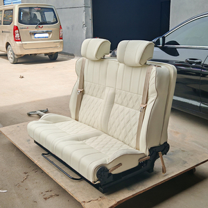 2025 AutoLiuMa 2-Seater Convertible <strong>Sofa</strong> Bed Hot Selling 3-Fold <strong>Leather</strong> MPV Transit Motorhome Sprinter Van <strong>Conversion</strong>