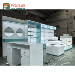 Luxury Wig Display Cabinet Glass Door Drawer Shelf Multi Layer Hairpiece Store Display Cabinet Module - Product Image 5