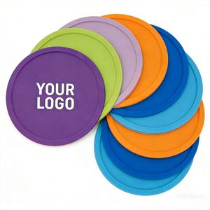 Cheap Custom Logo Non-Slip Eco-Friendly <b>Waterproof</b> <b>Silicone</b> Soft Rubber Promotional Cup Mat Personalized Drink Coasters - Product Image 3