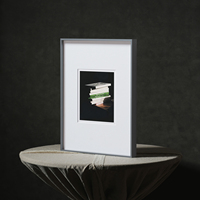 Ensemble de cadres photo en alliage d'aluminium durable et écologique, 6 pièces, kit de collage mural, formats mixtes 4x6, 5x7, 8x10, A2, A4, pour chambre et maison