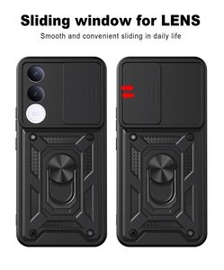 Funda Protectora Antigolpes para Vivo V70 <span class=keywords><strong>FE</strong></span> 5G, con Anillo y Soporte, de TPU y PC, para la Parte Trasera del Teléfono - Product Image 5