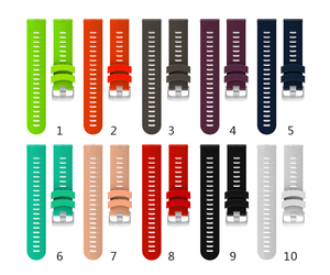 Bracelet de montre en silicone respirant de 20 mm pour Vivoactive6/5/<span class=keywords><strong>3</strong></span> et Forerunner 245/645/570 <span class=keywords><strong>Smartwatch</strong></span> - Product Image 2