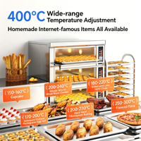 Nouvelle Machine à Cuisson Industrielle Portable en Acier Inoxydable pour Biscuits, à Gaz, 8 Plateaux Rotatifs, pour Pain, Biscuits, Toasts, Pain Français, Farine de Boulangerie