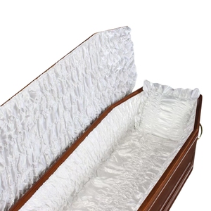 Rivestimento per Bara con Pizzo, Accessori <span class=keywords><strong>Funebri</strong></span>, Decorazione per Bara Europea, Copriletto con Cuscino, Set Interni in Raso per Bara - Product Image 6