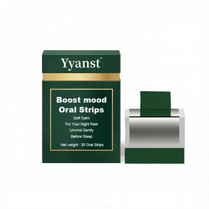 Tiras Orales OEM para Mejorar el Estado de Ánimo, Relajación Suave, Descanso Nocturno Tranquilo, Disolución Rápida, Suplemento Dietético para Dormir, 30 Unidades, Caja de Papel de Lujo - Product Image 1