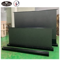 VIVIDSTORM 2 Pcs 110 इंच सिनेमा बिजली प्रोजेक्शन स्क्रीन मंजिल स्क्रीन उस्त ALR लेजर प्रोजेक्टर के लिए मोटर चालित 4K उस्त प्रोजेक्टर