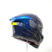 Casque de moto sport racing intégral en fibre de carbone, homologué DOT/ECE22.06/FMVSS218, double visière, personnalisable ODM/OEM, micro-métrique