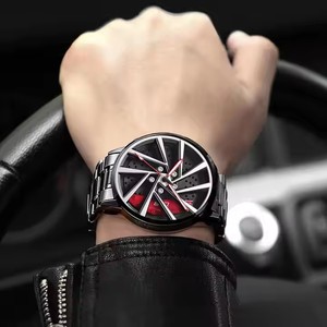 Reloj de cuarzo impermeable con diseño original de cubo de rueda modificado, embrague de motor y alma de motocicleta, para hombre, con envío directo. - Product Image 2