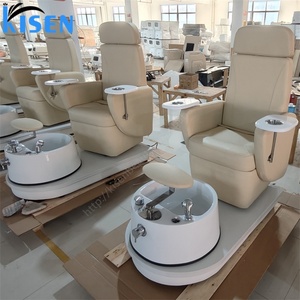 KISEN Nail Salon Furniture Foot Spa Massage Electric Manicure Pedicure Seat Station Luxury No Plumbing Pedicure Manicure Chair - Product Image 4