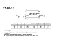 Actuador Lineal Impermeable Tipo Pluma con Motor de CC de 24V para Instrumentos Cosméticos
