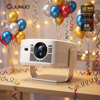 Projecteur LCD Android 14 JUNUO HY450max 1080P 800 Lumens 2G 32 Go de Stockage pour Entreprise, Éducation, Cinéma Maison Portable