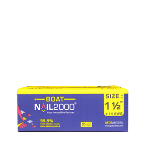 Clous de construction en acier poli de qualité professionnelle avec tête à motif antidérapante pour charpente en bois robuste - Product Image 1