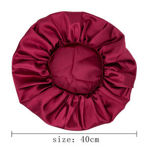 <span class=keywords><strong>Bonnet</strong></span> de couchage de style nouveau chapeau en satin large enveloppes de bord en soie de lait imprimé africain <span class=keywords><strong>Jumbo</strong></span> Satin femmes bonnets pour cheveux bouclés vente en gros - Product Image 3