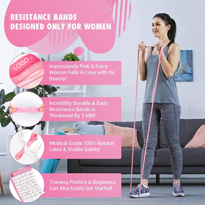 Custom Logo Women Fitness Circle <b>Bands</b> Resistance Exercise Stretch Resistance <b>Bands</b> Set Pull up <b>Band</b> for <b>Workout</b> - Product Image 2