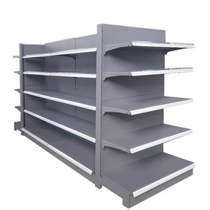 Estantería metálica personalizable para góndola <span class=keywords><strong>Gondala</strong></span>, estante de supermercado de doble cara con opciones de color de grosor de tamaño de fábrica - Product Image 3