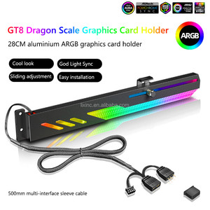 <span class=keywords><strong>Soporte</strong></span> de tarjeta gráfica GT8 5V ARGB síncrono Horizontal chasis decoración <span class=keywords><strong>GPU</strong></span> <span class=keywords><strong>soporte</strong></span> VGA <span class=keywords><strong>soporte</strong></span> de tarjeta de vídeo <span class=keywords><strong>soporte</strong></span> - Product Image 2