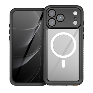 Coque étanche sous-marine noire pour iPhone 17 Air 360 étuis de téléphone magnétiques à couverture complète pour iPhone 17 16 15 <span class=keywords><strong>Pro</strong></span> Max - Product Image 2