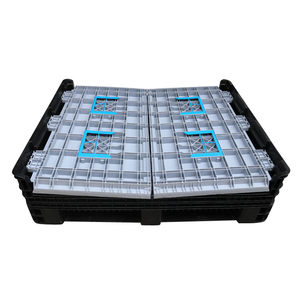 Conteneur de stockage en <span class=keywords><strong>plastique</strong></span> HDPE de 430 <span class=keywords><strong>litres</strong></span> adapté au stockage à froid boîte de palette en <span class=keywords><strong>plastique</strong></span> - Product Image 3