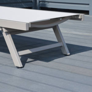 <span class=keywords><strong>Chaise</strong></span> <span class=keywords><strong>longue</strong></span> de luxe en <span class=keywords><strong>aluminium</strong></span>, portable et pliable, pour hôtel, terrasse extérieure, plage, <span class=keywords><strong>piscine</strong></span>, villa, parc, design moderne - Product Image 2