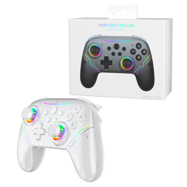 New Wireless Gaming Controller Hall High-precision Joystick with RGB Lighting Compatible with Multiple Platforms for Switch