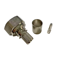 Conector Coaxial Mini DIN 4.3-10-C-J7 Macho, Precio de Fábrica, Conector 4.3-10 para Crimpado RG213 RG8