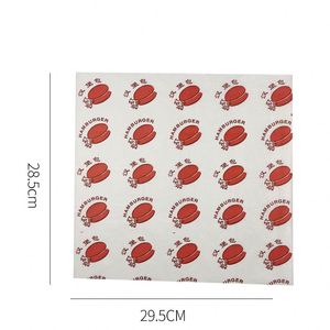 Papel de Envolver para Hamburguesas de Comida Rápida Impreso Personalizado, Lámina Antigrasa Recubierta de PE para Envolver Pasteles y Sándwiches - Product Image 5