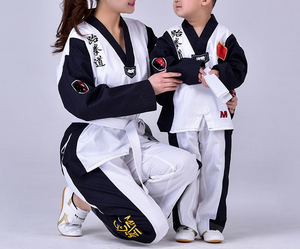 Trang Phục Võ Thuật Biểu Tượng Tùy Chỉnh Đồng Phục Taekwondo TKD Màu Xanh Đỏ Taekwondo <span class=keywords><strong>Dobok</strong></span> - Product Image 6