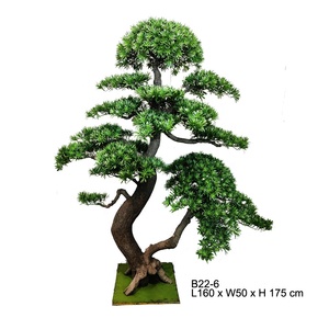 Tanaman Buatan <span class=keywords><strong>Yew</strong></span> Podocarpus Pohon Besar Simulasi Yacca Bonsai Pinus Topiary Lanskap Hijau untuk Dekorasi Dalam dan Luar Ruangan - Product Image 5