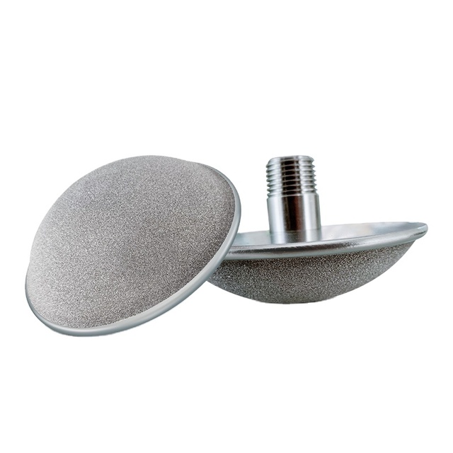 Microporous sintered disc titanium filter for HCL content water treatment