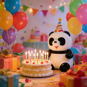 Set di Miniature di Panda in Plastica a Tema Asiatico Marca Chao Bang per Ristoranti di Sushi, Mercati e Regali per Feste - Product Image 3