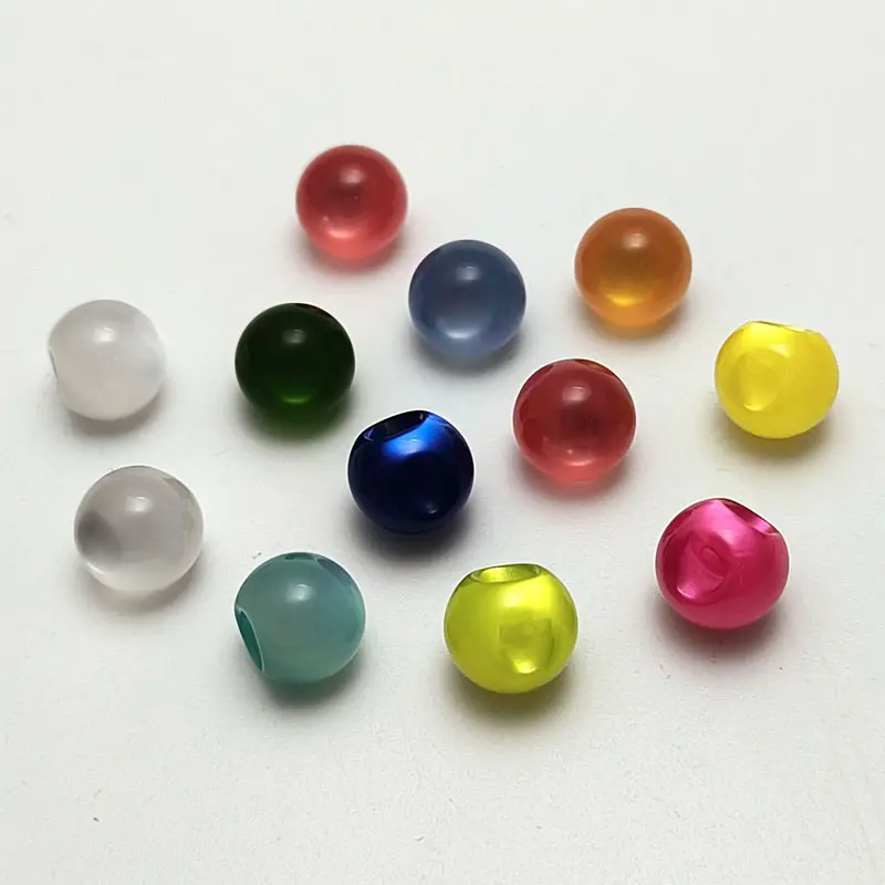 Sewing Existing Fancy Decorated Colorful Bead Ball Shape Pearl Resin Polyester Plastic Shirt Buttons for Clothes