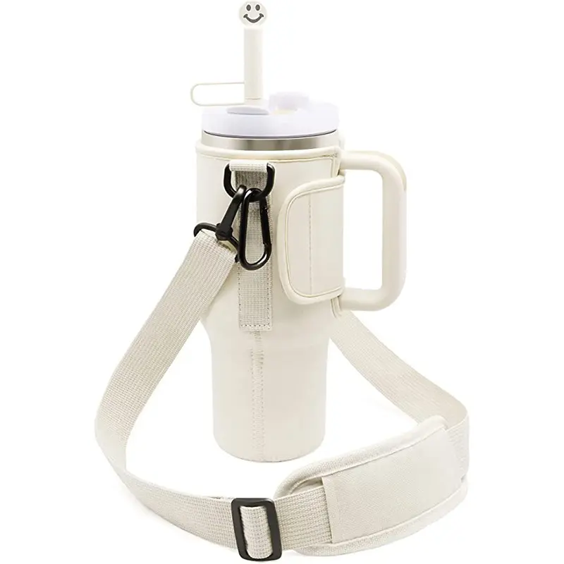 Offre Spéciale 40 OZ néoprène bouteille d'eau manchon porte-gobelet tasse accessoires sac avec bandoulière réglable