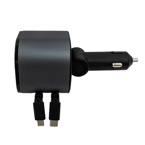 Caricabatterie per auto veloce 100W con Display digitale a LED 4 in 1 adattatore rapido porta USB tipo C PD stazione di ricarica per auto - Product Image 4