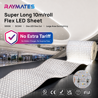 Bande LED Flexible Ultra Mince Super Longue 528 LED/m DC24V 10m/Rouleau pour Mur Courbé, Plafond Rétroéclairé et Boîte à Lumière